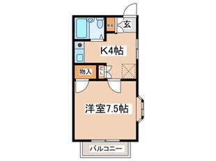 エトワ－ル玉川学園の物件間取画像